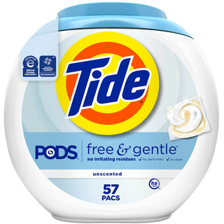 Tide Pods Free & Gentle Liquid Laundry Detergent Pacs