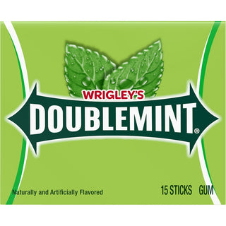 Doublemint WRIGLEY'S Mint Gum Chewing Gum, 15 Stick Pack