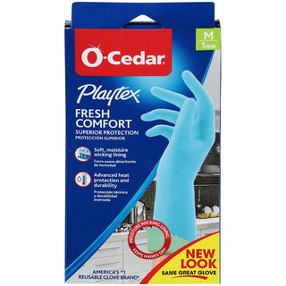 O-Cedar Playtex Fresh Comfort Gloves Medium