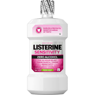 Listerine Mouth Rinse, Sensitivity, Zero Alcohol, Fresh Mint 1.05 Pt ( Discontinued )