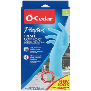 O-Cedar Playtex Fresh Comfort Gloves Large