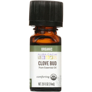 Aura Cacia Organic Comforting Clove Bud Pure Essential Oil 0.25 Fl Oz