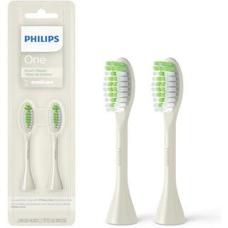 Philips Sonicare One By 2pk Brush Heads, Snow BH1022/07