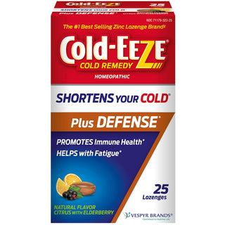 Cold-Eeze Remedy Plus Defense Zinc Lozenges Natural Citrus With Elderberry
