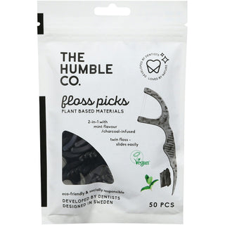 The Humble Co. Charcoal Dental Floss Picks