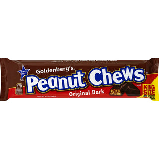 Goldenberg's Original Dark Chocolate Peanut Chews King Size 3.3 Oz