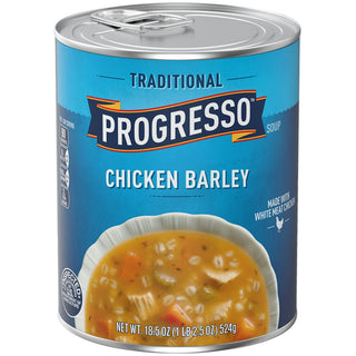 Progresso Low Fat Traditional Chicken Barley Soup 18.5 Oz Can