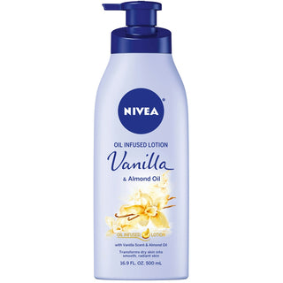 Nivea Oil Infused Body Lotion Vanilla & Almond 16.9 Fl Oz