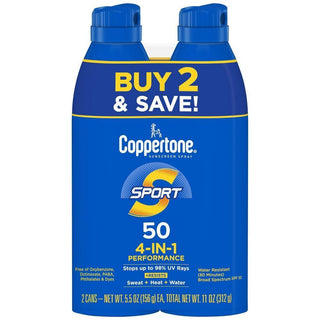Coppertone SPF 50 Sport Sunscreen Spray - 11 Oz