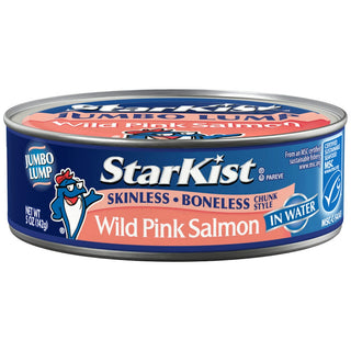 StarKist Skinless Boneless Wild Pink Chunk Style Salmon In Water 5 Oz