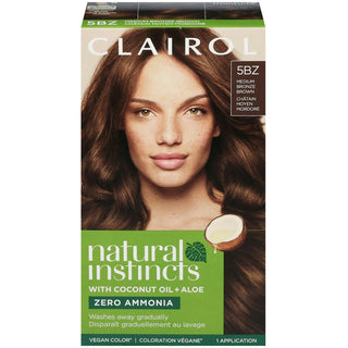 Natural Instincts Clairol Hair Color, [5Bz] Medium Bronze Brown