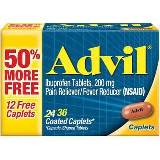 Advil Ibuprofen, 200 Mg, Coated Caplets