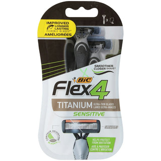 BiC Flex 4, Titanium Sensitive Men's Disposable Razors