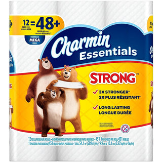 Charmin Bathroom Tissue, Unscented, Strong, Mega Rolls, 1 Ply