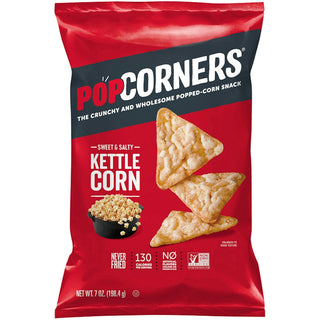 PopCorners Popped-Corn Snacks, Kettle Corn, Sweet & Salty 7 Oz
