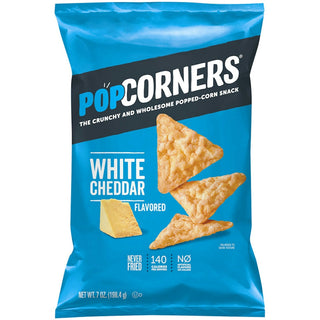 PopCorners Popped Corn Snack, White Cheddar Flavored 7 Oz