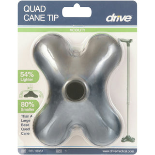 Drive Medical Quad Support Cane Tip, Black