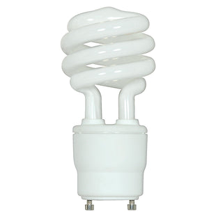 Satco 60W Equivalent Warm White GU24 Base T2 Spiral CFL Light Bulb