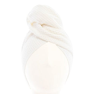 Aquis Microfiber Hair Towel, Waffle White (19 x 39-Inches)