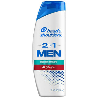 Head & Shoulders Men 2 In 1 Old Spice Pure Sport Dandruff Shampoo Conditioner 12.5 Fl Oz