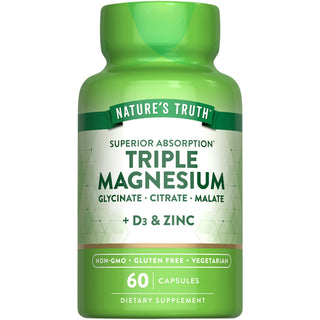 Nature's Truth Superior Absorption Triple Magnesium + D3 & Zinc