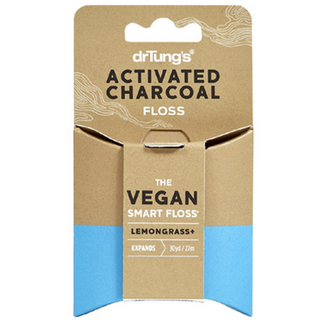 Dr. Tung's Smart Vegan Dental Floss Activated Charcoal Lemongrass