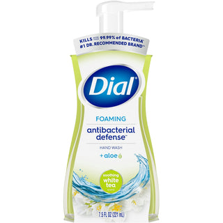 Dial Complete Soothing White Tea Scent Foaming Antibacterial Hand Wash, 7.5 Fl Oz