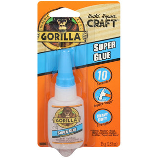 Gorilla Super Glue, 0.53 Oz, Dries Clear, 4/Carton GOR7807101CT