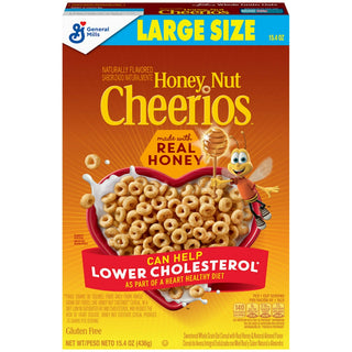 Cheerios Gluten Free Honey Nut Cereal Large Size 15.4 Oz