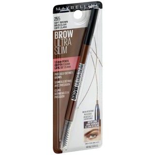 Maybelline York Brow Ultra Slim Defining Eyebrow Pencil, 255 Soft Brown, 0.003 Ounce