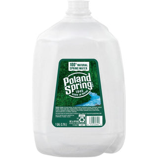 Poland Spring Brand 100% Natural Water, 6 x 1-gallon Plastic Jug