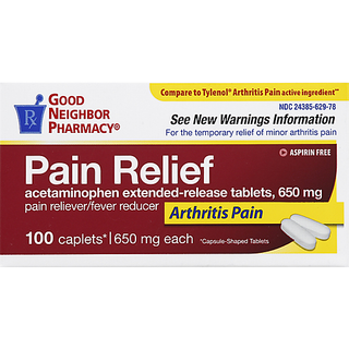 GNP Acetaminophen Arthritis 650 Mg 100 Caplets