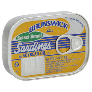 Brunswick Select Small Sardines In Soybean Oil 3.75 Oz. Can