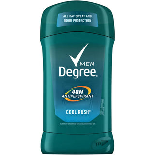 Degree Men Original Protection Antiperspirant Deodorant, Cool Rush, 2.7 oz Invisible Solid