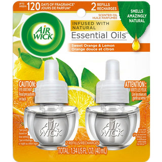 Air Wick Scented Oil Pure Sparkling Citrus Freshener Refill - 1.34 Fl Oz/2pk