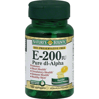 Nature's Bounty Vitamin E, 200 IU, Pure Dl-Alpha, Softgels