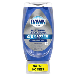 Dawn Platinum Ez Squeeze Dish Soap Liquid, Fresh Rain, 12.2 Fl Oz