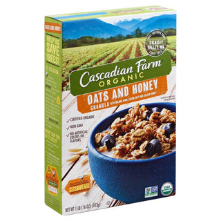 Cascadian Farm Organic Oats And Honey Granola 1 Lb