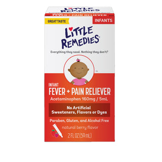 Little Remedies Infant Fever & Pain Reliever, Natural Berry Flavor, 2 Fl Oz