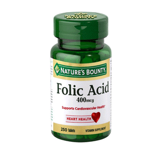 Nature's Bounty Folic Acid, 400 Mcg, Tablets