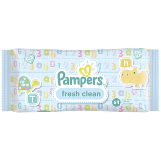 Pampers Baby Wipes Fresh Clean 64s