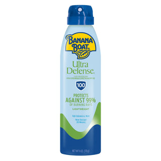 Banana Boat Ultra Defense Max Skin Protect Clear Spray Sunscreen Broad Spectrum SPF 110 - 6 Ounces