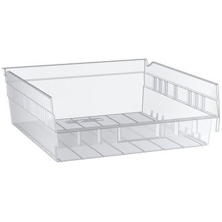Regency Space Solutions Quantum Storage Systems Shelf Bin, Clear, Polypropylene,4 In QSB109CL