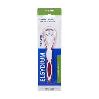 Elgydium Tongue Scraper - Colour: Pink