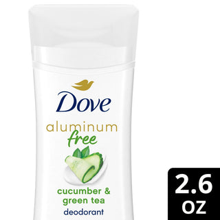 Dove Beauty Aluminum Free Cucumber & Green Tea Deodorant Stick - 2.6oz