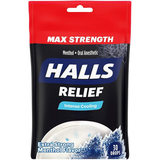 Halls Cough Drops, Max Strength, Extra Strong Menthol Flavor ( Discontinued )