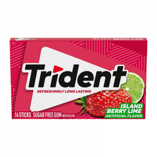 Trident Island Berry Lime – Sugar Free Gum – 14 Sticks
