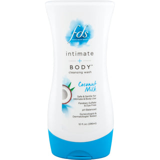 FDS Feminine Intimate & Body Cleansing Wash, Coconut Milk, 10 Oz