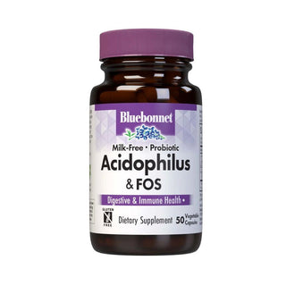 Bluebonnet Milk-Free Probiotic Acidophilus Plus FOS