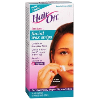 HairOff Facial Wax Strips